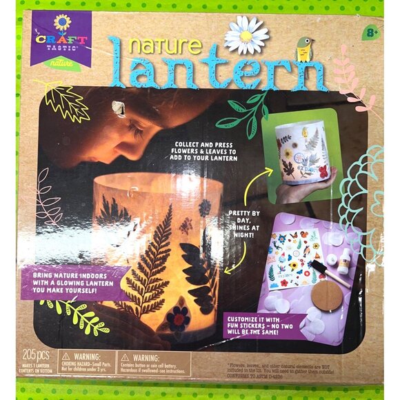 Craft-Tastic Nature Lantern Kit With 205 Pieces For Ages 8+ - Picture 1 of 1